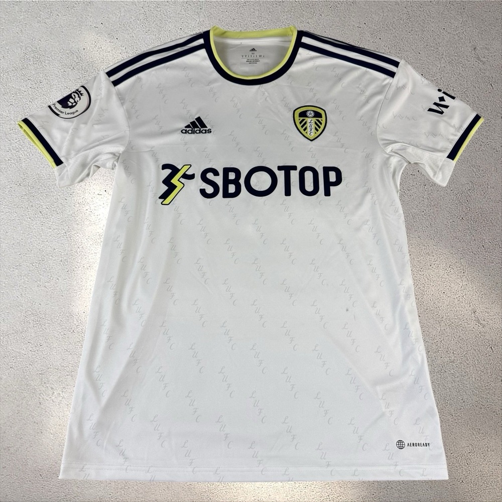 Leeds‎ United 22/23 Home Football Kit Mens Medium Adidas Soccer Jersey #8 HC1062